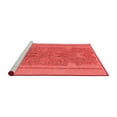thumbnail image 2 of Ahgly Company Machine Washable Indoor Square Abstract Red Modern Area Rugs, 7' Square, 2 of 4