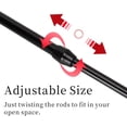 thumbnail image 4 of Shower Curtain Rod, No Drilling Telescopic Spring Tension Rod Adjustable Curtain Extension Cupboard Bar for Windows Kitchen Bathroom Wardrobe, 4 of 8