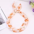 thumbnail image 2 of BKQCNKM Headbands for Women Headband for Washing Face Paisley Rockabilly Wired Headband Polka Dot Tartan Retro Scarf Wire Hair Band Headbands, Orange One Size, 2 of 2