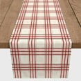 thumbnail image 3 of Creative Products Painted Christmas Plaid 16 x 72 Poly Twill Table Runner, 3 of 3