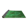 thumbnail image 2 of Ahgly Company Indoor Round Oriental Green Industrial Area Rugs, 5' Round, 2 of 4