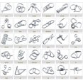 thumbnail image 2 of 24Pcs Assorted Metal Brain Teasers Metal Wire IQ Puzzles with Paper Box Gift Package Assembly & Disentanglement Great Educational Intelligence Toys for Child and Adult, 2 of 5