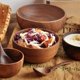 thumbnail image 4 of 2X Madera de para Frutas, Ensaladas Y Fideos, Cuenco de Madera para Ensaladas 5,1 x 2,4 Pulgadas, 4 of 5
