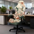 thumbnail image 3 of Yuyamidu Hummingbird Computer Chair Cover 4 Piece Gaming Chair Cover with Armrest Covers Stretchable Elastic for Pet Protection for Reclining Racing Gaming Game Chairs, 3 of 7