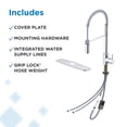 thumbnail image 4 of Gerber D451388 The Foodie 1.75 GPM Single Hole Pre-Rinse Pull Down Kitchen Faucet - Bronze, 4 of 7