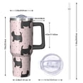 thumbnail image 2 of OBREWU Scottish Terrier Tumbler with Handle and Lid,Scottish Terrier 40oz Double Wall Vacuum Insulated Tumbler,Cups Gift for Women and Men, 2 of 7