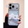 thumbnail image 2 of Cloud Bunny Phone Case MagSafe Compatible Clear Glitter Star Acrylic Phone Case with Magnetic Grip Collapsible Stand Anti Drop Grip iPhone Case Gift, 2 of 4