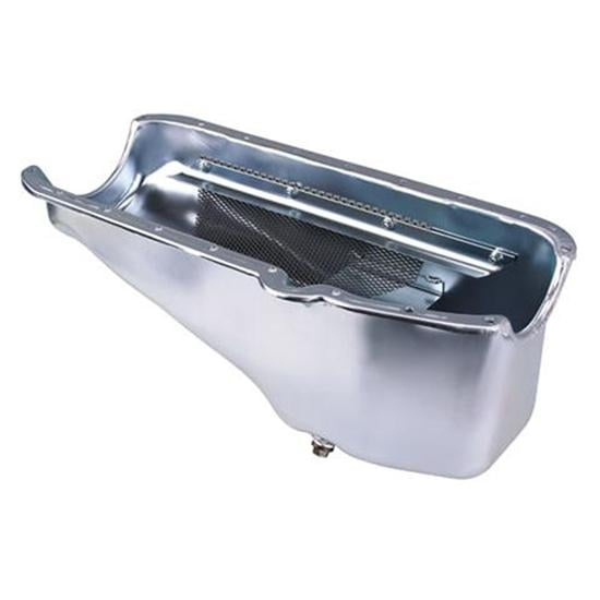 Champ Pans CP40 1957-79 S/B Chevy Stock Appearing Oil Pan, LH Dipstick