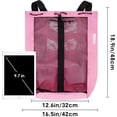thumbnail image 3 of WANDF Mesh Swim Bag Beach Backpack with Wet Pocket, Waterproof Pool Bag with Full-Zip Opening for Women and Men,Drawstring Backpack for Swimming, Gym, Cruise,Waterpark Essentials(Pink), 3 of 10