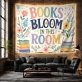 thumbnail image 6 of Typographic Surrounded With Botanical Literary Illustrations, Mystical Fantasy for Space Lovers, Wall Decor, Valentine's Day Gift, Tapestry Wall Hanging for Dorm and Living Room, 6 of 7