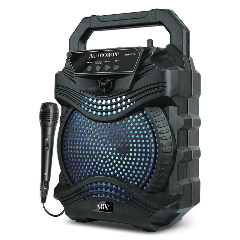 AudioBox ABX650R 6.5Inch Portable Bluetooth PA System with Microphone