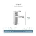 thumbnail image 5 of MOEN 84771BZG Revyl Single Hole Single Handle Bathroom Faucet in Bronzed Gold, 5 of 7