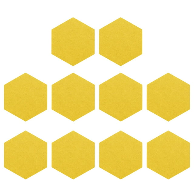 SHISUYAN 10pcs Felt Acoustic Panels Hexagon Sound Panels For Recording Studio Memo Board