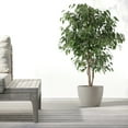 thumbnail image 3 of Ecopots Stockholm Durable Modern Round Indoor/Outdoor Recycled Based Composite Flower Pot Planter, Taupe, 12", 3 of 4