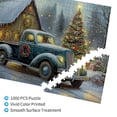 thumbnail image 3 of 1000 PCS Christmas Truck 1000 Piece Family Fun Jigsaw Puzzles,Funny Artwork For Adults,Create A Festive Atmosphere,Oil Painting Style Wooden Puzzle,Creative Activity Hobbies For Adults, 3 of 6