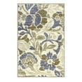 thumbnail image 2 of Roselyn Farmhouse Printed Nylon Floral Non-Slip Washable Indoor High Traffic Runner by Blue Nile Mills - 4' x 6', Ivory, 2 of 4