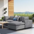 thumbnail image 1 of Modway Commix Sectionnel de Mobilier de Patio Extérieur Sunbrella 4 Pcs, Gris, 1 of 10