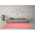 thumbnail image 3 of Ahgly Company Indoor Round Abstract Red Contemporary Area Rugs, 4' Round, 3 of 4
