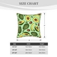 thumbnail image 4 of Kll Avocado With Seeds Decorative Throw Pillow Covers Velvet Soft For Couch Sofa Bedroom Living Room Outdoor -18"X18", 4 of 8