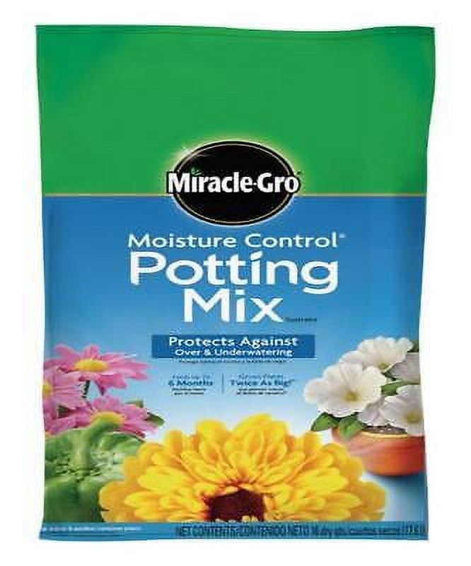 Miracle-Gro Moisture Control Potting Mix, 1 Cu. Ft., Feeds Up To 6 ...