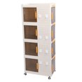thumbnail image 1 of Stackable Storage Bin, Foldable Transparent Closet Organizer Box with Multi Layer Stacking for Students Snacks Books, 1 of 7