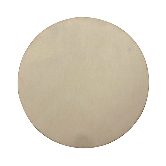 4" Wooden Rounds by Make Market – Unfinished Poplar Plywood Craft Circles - Laser Cut & Sanded - 12 Pack