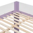thumbnail image 7 of Queen-Over-Queen Low-Profile Bunk Bed with Guardrails, Wooden Kids Bed with Reversible Ladder, Accent Two-Tone Bed Frame, 7 of 7