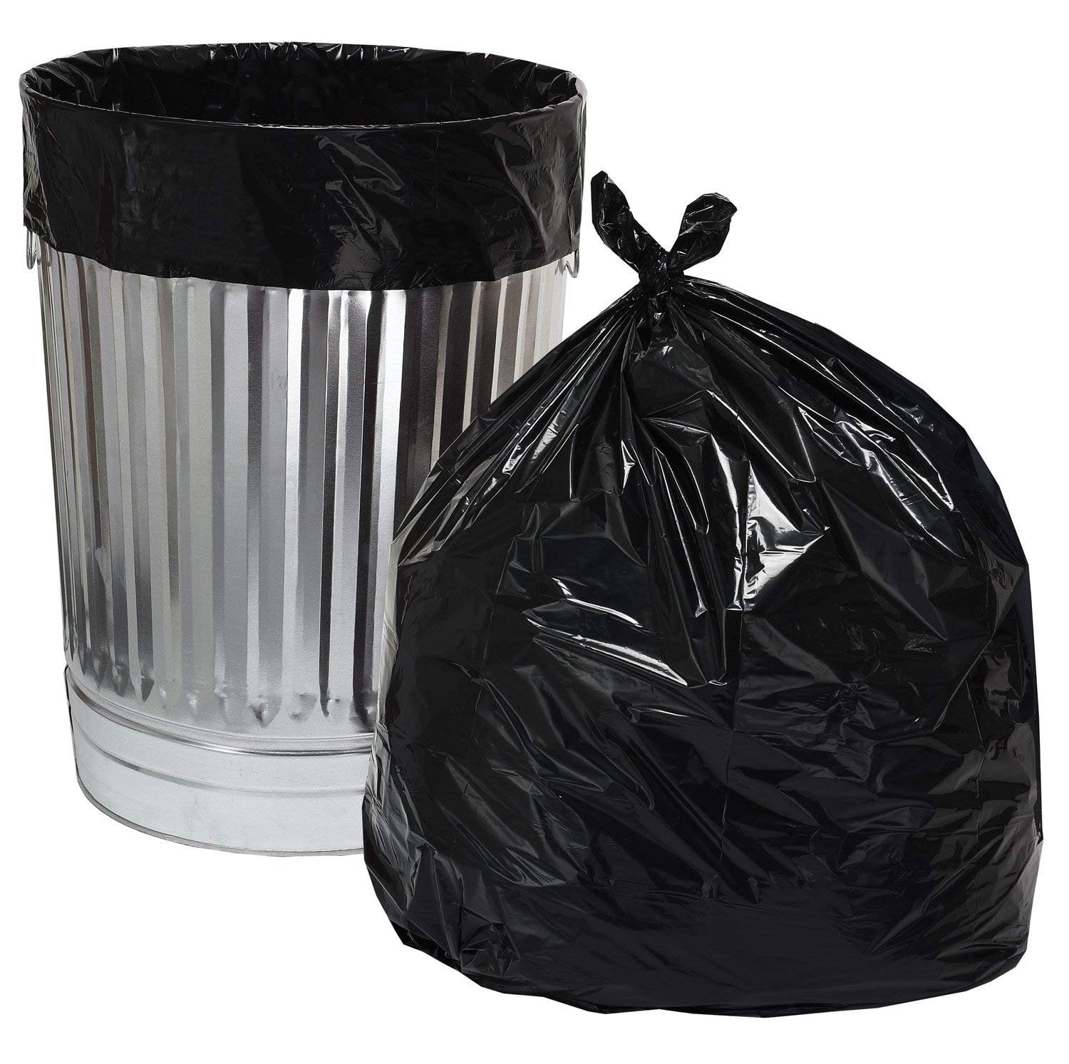 100x Starre Müllbeutel 55-60 Liter – Extra Starke, Reißfeste Abfallsäcke Aus Recyceltem Material (147 X 96,5 Cm)