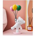 thumbnail image 2 of Adornos de estatua de oso con globo de dibujos animados, escultura de oso volador bonito para habitación de niños, sala de estar, decoración del hogar, adornos de escritorio para oficina, 2 of 2
