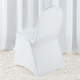 thumbnail image 2 of BalsaCircle White Solid Banquet Premium Spandex Stretchable Chair Cover Event Slipcover, 2 of 4