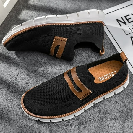 

Men‘s Casual Breathable Slip On Shoes Lightweight Penny Loafer Shoes