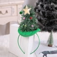 thumbnail image 3 of Diadema para árbol de Navidad, gorros navideños, aro para el pelo para árbol de Navidad, regalos de fiesta, aros para el pelo, color verde (1 unidad), 3 of 5