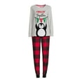 thumbnail image 4 of Holiday Time Women's and Women's Plus Matching Family Pajamas Penguin Top and Pants Set, 2-Piece, Sizes S-3X, 4 of 6