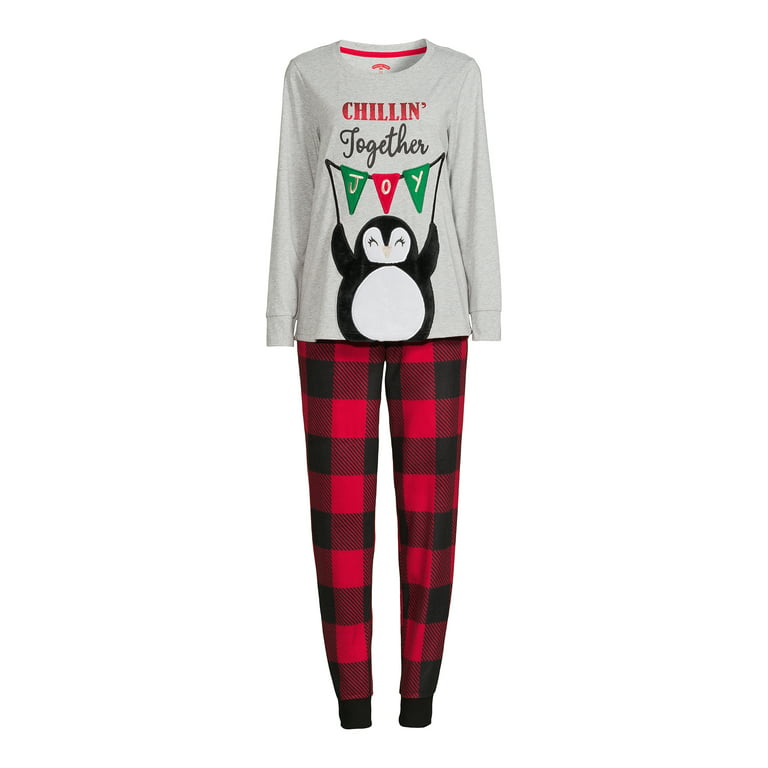 Holiday Time Family Penguin PJ Set - Women's and Women's Plus 