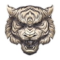 thumbnail image 1 of Almencla Autocollant Auto Tête de Tigre Métal Rétro Style Auto-Adhésif pour Fenêtre, 1 of 2