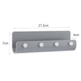 thumbnail image 4 of Minimalistic Key Board, Non-Marking Self-Adhesive Key Bar Key Board With Four Key Hooks Used For Key Storage White, 4 of 8