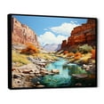 thumbnail image 2 of Designart "Scenic Splendor of Nevada s Canyons III" Landscapes Floater Framed Wall Art Print, 2 of 7