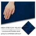thumbnail image 3 of Funda para muebles ULTICOR, reclinable, 2 plazas, terciopelo azul marino, 3 of 6