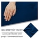 thumbnail image 3 of Funda reclinable ULTICOR para 1 asiento, terciopelo elástico, azul marino, 3 of 6