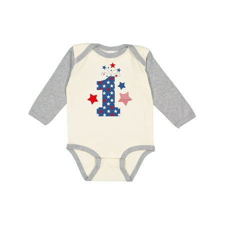 

Inktastic Firecracker 1st Birthday Gift Baby Boy or Baby Girl Long Sleeve Bodysuit