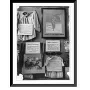 Historic Framed Print, Part of exhibit, N.Y.C.L. and Consumers League. Location: New York, New York (State), 17-7/8" x 21-7/8"
