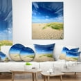 thumbnail image 4 of Designart Baltic Sandy Beach - Landscape Photo Throw Pillow - 18x18, 4 of 5