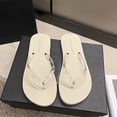 thumbnail image 7 of DIVVce Clear Strap Flip Flops For Women Open Toe Slip On Comfort Casual Summer Footwear, 7 of 7