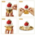 thumbnail image 6 of Fufafayo under $5 Cupcake Liners, Baking Cups, Large Flanged Cupcake Liners, High Temperature Muffin Cups, Pack of 50, for Cupcakes, Muffins, Desserts, Party, Birthday, Holiday Baking, Oven Safe, 6 of 6