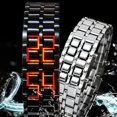 thumbnail image 6 of Xinyolin Fashion LED Digital Alloy Men Women Wrist Watch Bracelet, Chain Valentines Gift, 6 of 8
