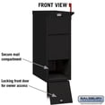 thumbnail image 2 of Drop Box, Black, Powder Coated, 1 Doors, Recessed, Aluminum 4375BLK, 2 of 8