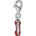 thumbnail image 2 of Sterling Silver Amore La Vita Rhod-Pl Enameled Call Me 3D Phone Charm Made In Thailand qcc1217, 2 of 5