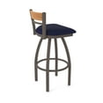 thumbnail image 2 of 881 Revelle 30" Swivel Bar Stool with Bronze Finish, Medium Back and Canter Twilight Seat, 2 of 2