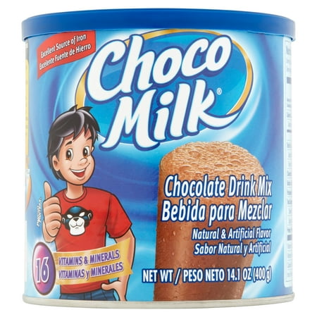 (2 Pack) Choco Milk Chocolate Drink Mix, 14.1 oz (Best Malted Milk Powder)