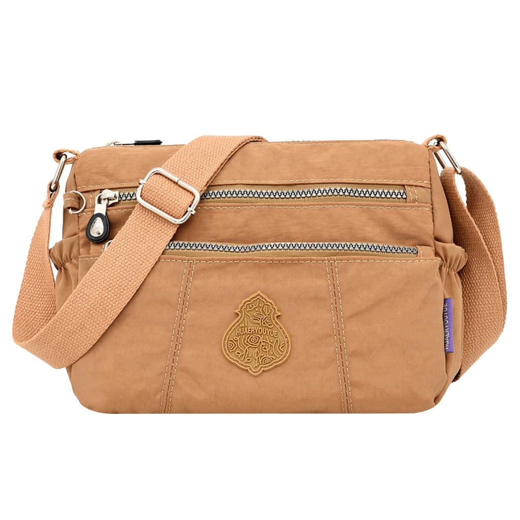 Women Nylon Shoulder Bag Waterproof Elegant Daily Shopping Handbag